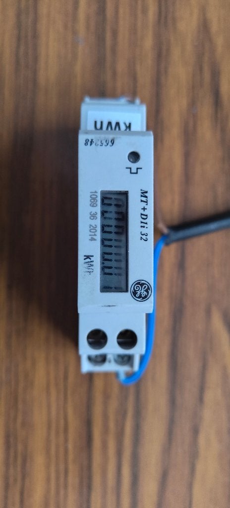 Digitale energiemeter 1F 32A 1M, Ophalen of Verzenden, Zo goed als nieuw