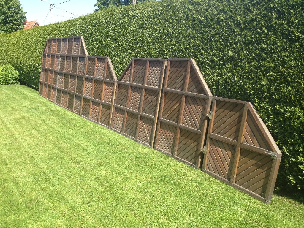 houten tuinschermen, Tuin en Terras, Ophalen, Gebruikt, Hout, 150 tot 200 cm