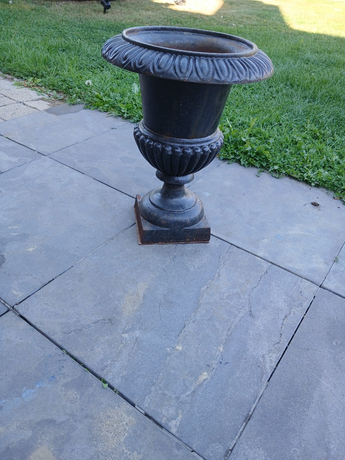 klassieke gietijzeren Medici vaas tuinvaas, Jardin & Terrasse, Enlèvement, Comme neuf