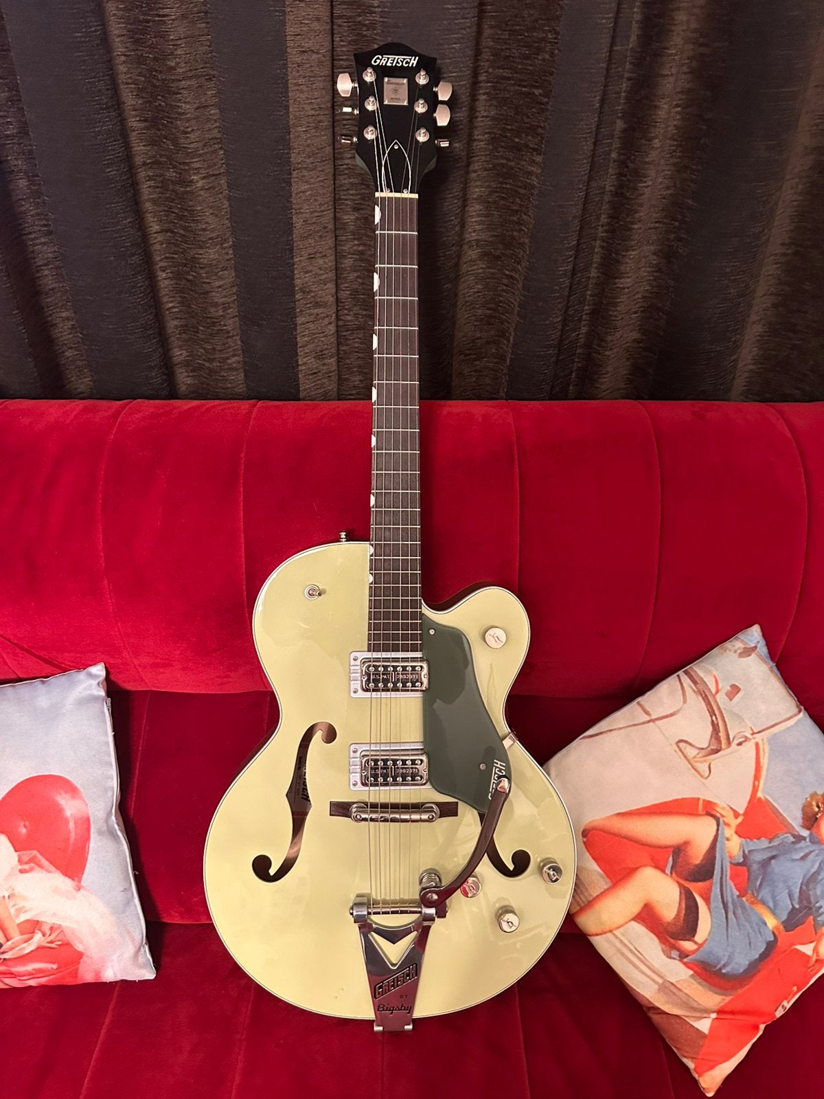 Gretsch G6118T Anniversary Players Edition! Two tone green, Musique & Instruments, Instruments à corde | Guitares | Électriques