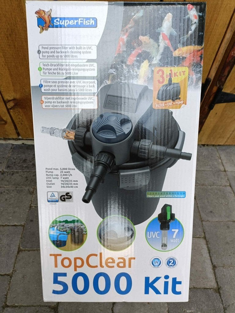 Pompe de bassin de 5000 litres, Jardin & Terrasse, Accessoires pour étangs, Comme neuf, Pompe de bassin, Enlèvement