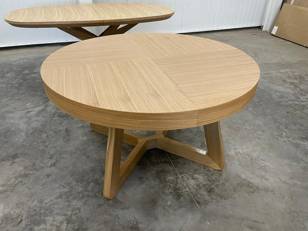 Ronde uitschuifbare eettafel NIEUW, Huis en Inrichting, Ophalen, Nieuw, Rond