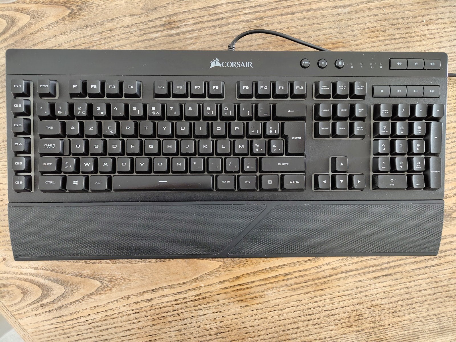 Corsair K55 RGB AZERTY, Computers en Software, Toetsenborden, Ophalen, Azerty, Zo goed als nieuw, Gaming toetsenbord