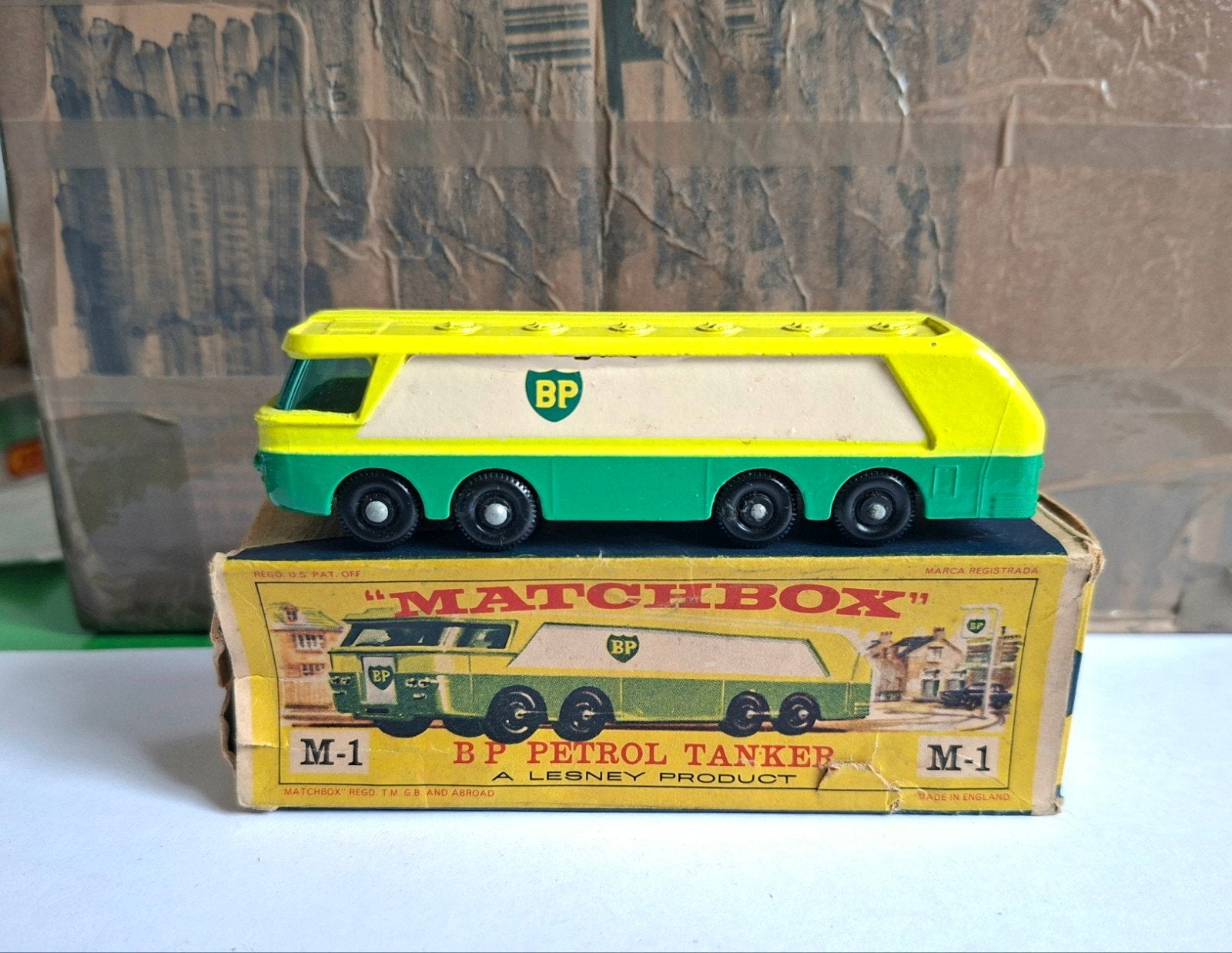 Matchbox major pack m-1 petrol bp tanker, Hobby & Loisirs créatifs, Voitures miniatures | 1:43, Enlèvement ou Envoi, Matchbox