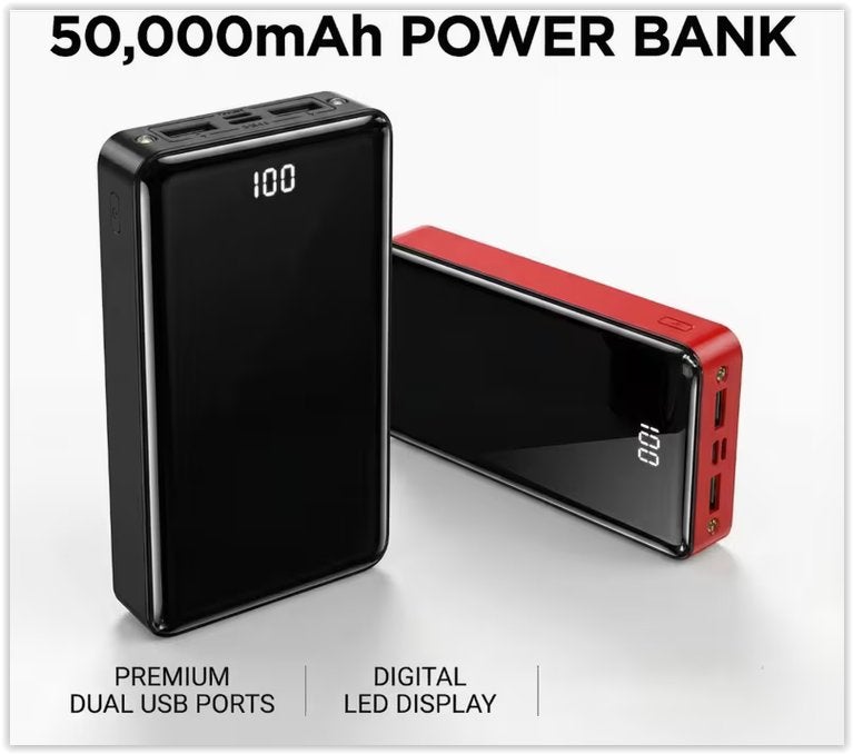 Powerbank met hoge capaciteit van 50.000 mAh, dig, Télécoms, Enlèvement ou Envoi, Neuf, Belkin