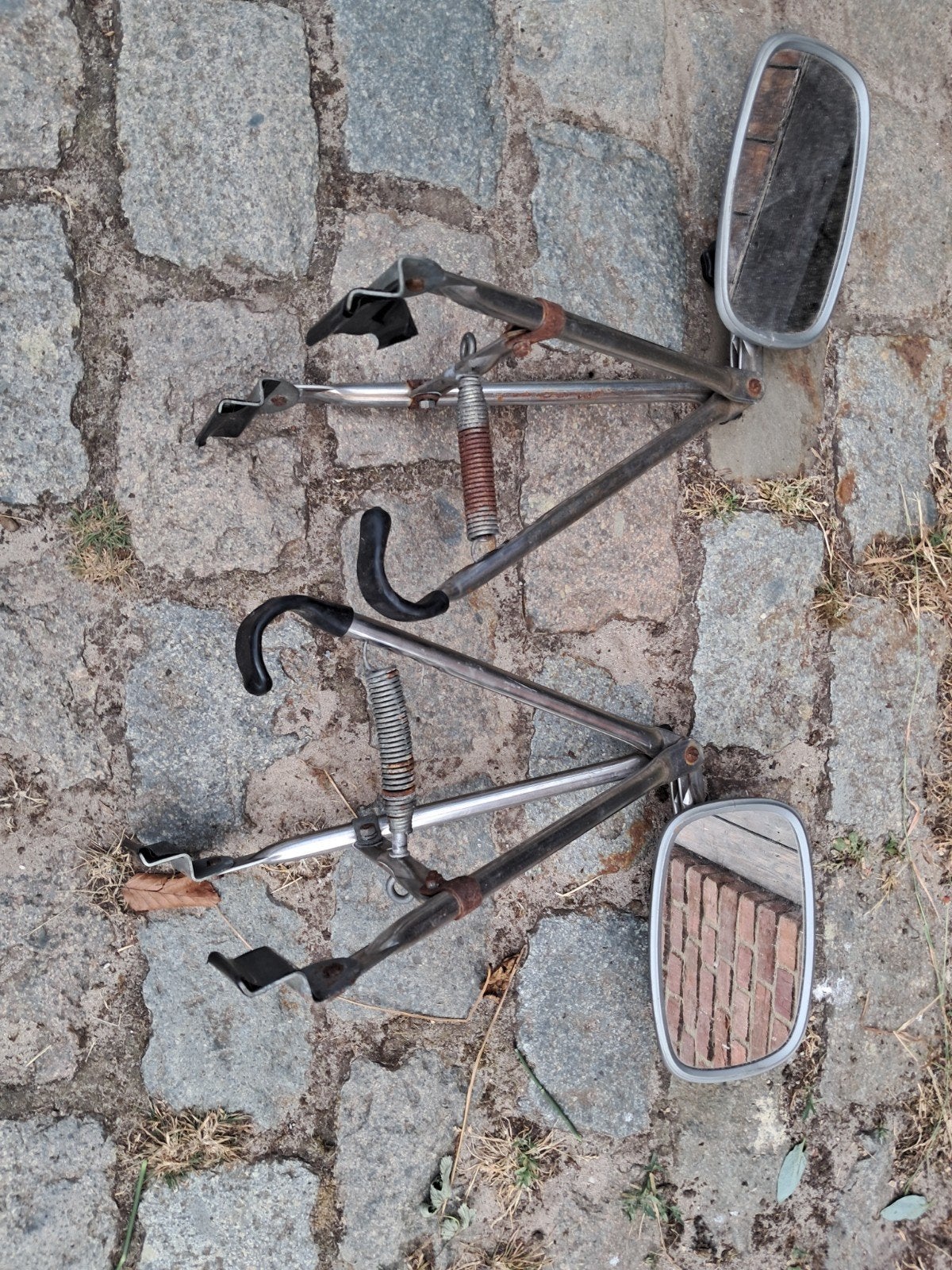 Oldtimer spiegels voor caravan, Motoren, Ophalen