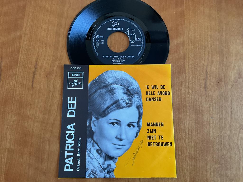 Patricia Dee - ‘K Wil De Hele Avond Dansen ( gesigneerd ), Cd's en Dvd's, Vinyl | Nederlandstalig, Ophalen of Verzenden, Gebruikt