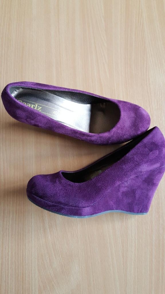 Chaussures compensées prune 40