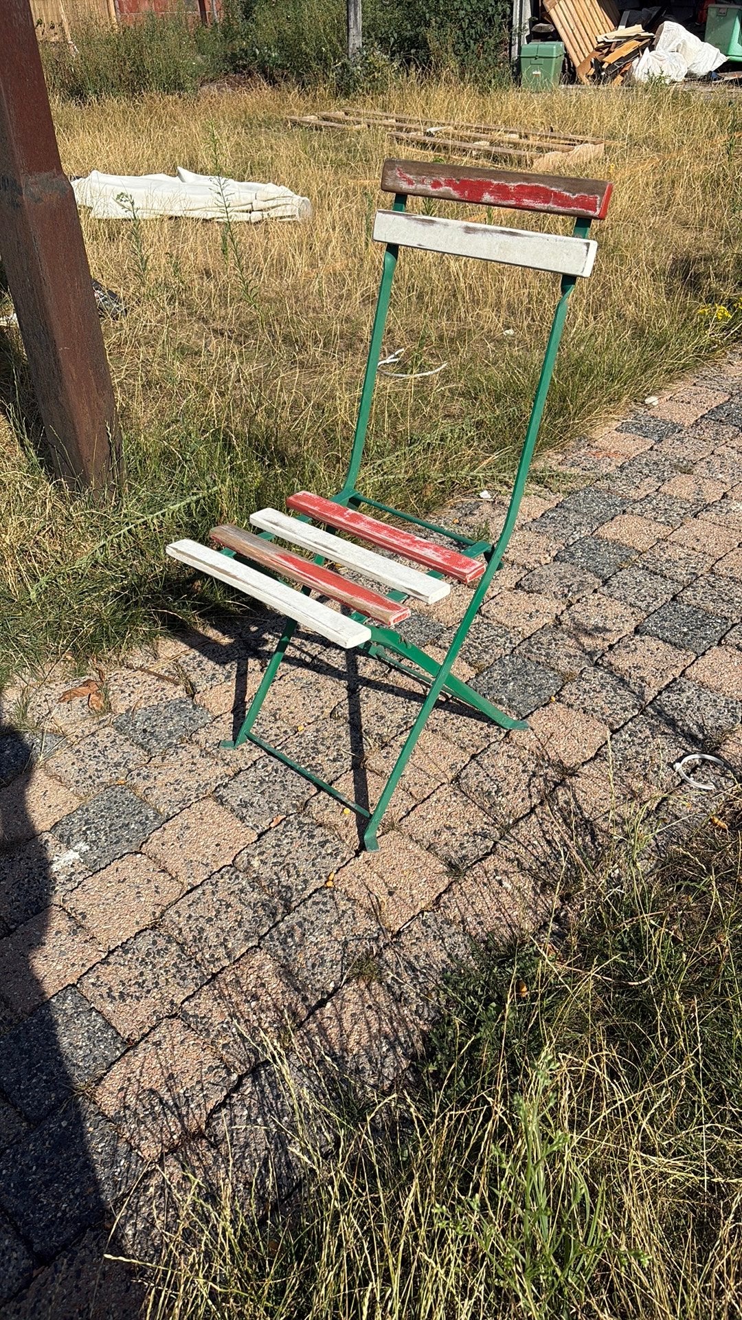 3 antieke tuinstoelen, Ophalen, Zo goed als nieuw