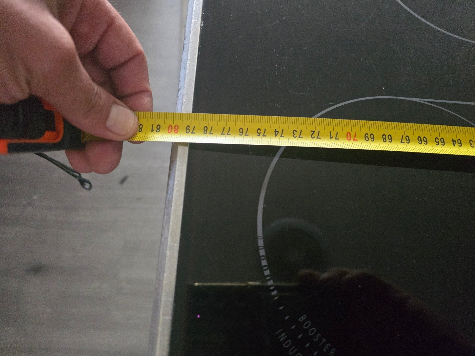 inductie kookplat .heel goed staat. 80cm 50cm, Enlèvement, Induction