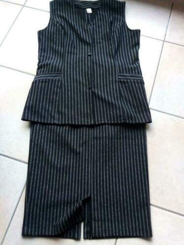 Damesensemble(42/44), Kleding | Dames, Ophalen of Verzenden, Zo goed als nieuw, Maat 42/44 (L), Zwart