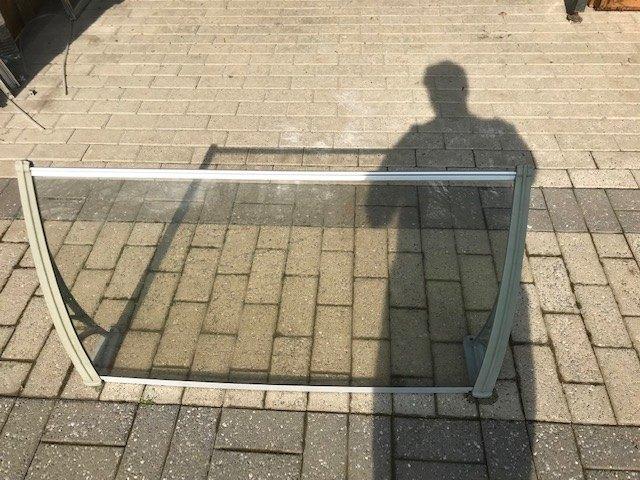 Transparante deurluifel – compact en modern, Tuin en Terras, Overkappingen, Ophalen, Gebruikt, Overige typen