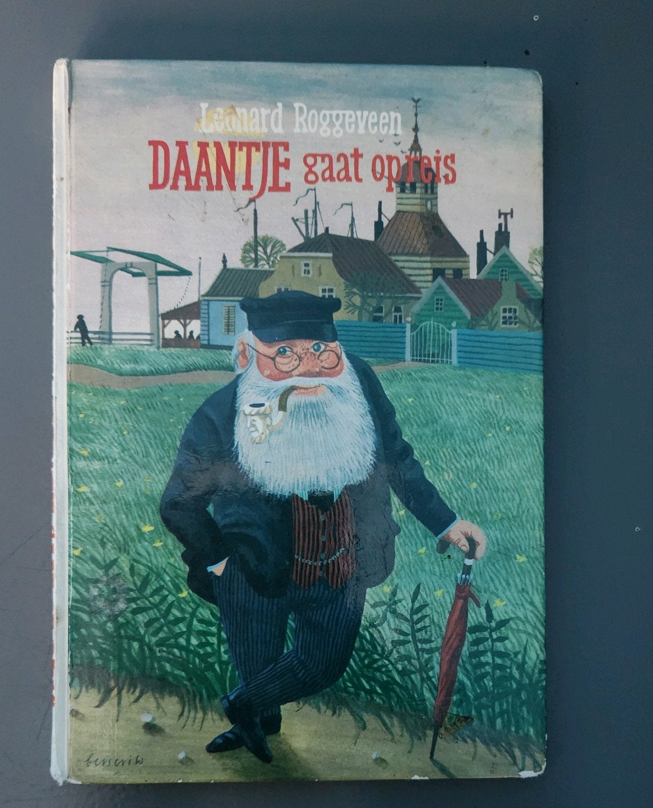 Daantje gaat op reis - Leonard Roggeveen -vintage kinderboek, Enlèvement, Utilisé