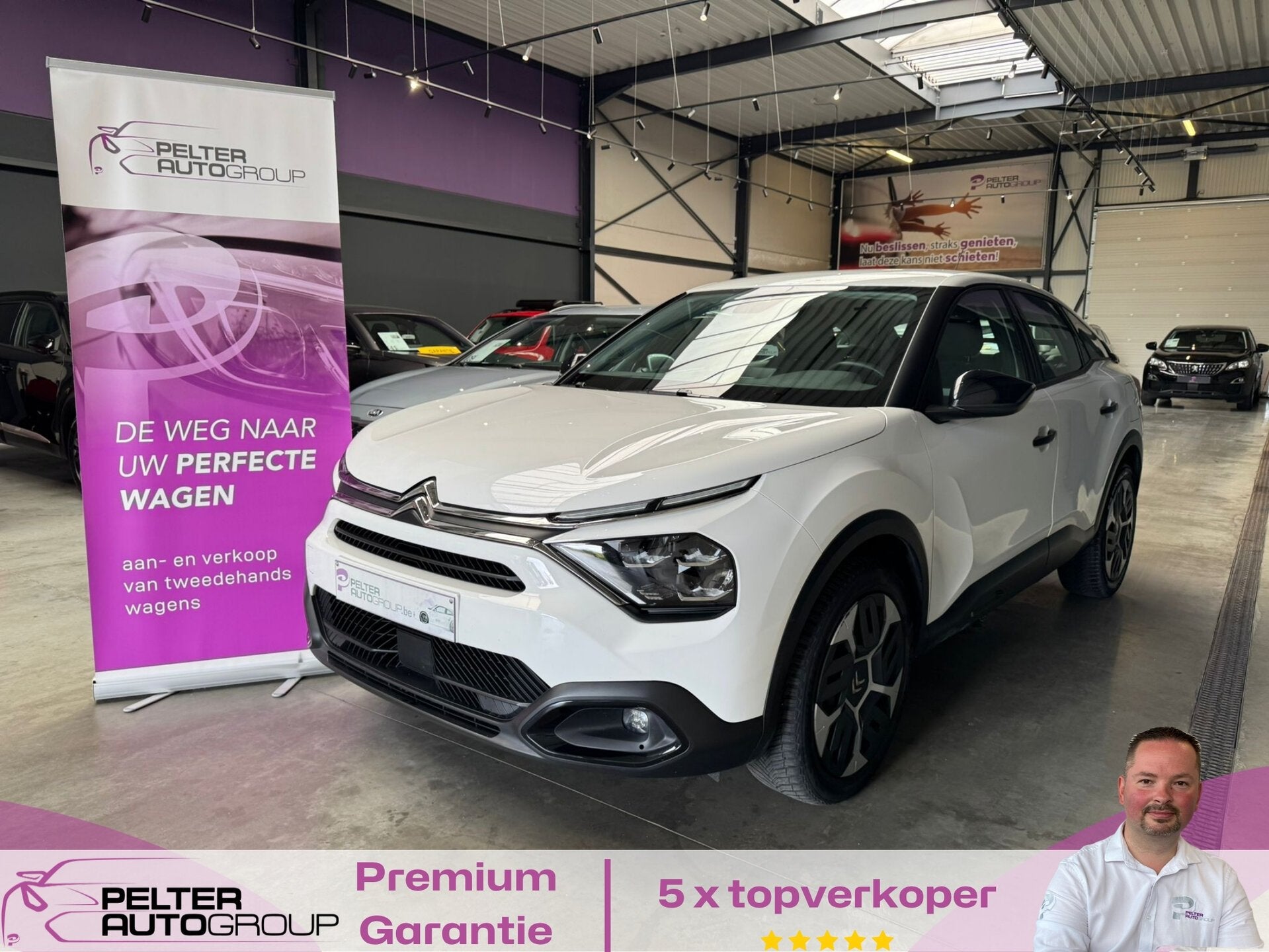 Citroen C4 1.2 PureTech Feel Pack LED Apple CarPlay Topstaa, Auto's, 0 kg, 1199 cc, 0 kg, Wit