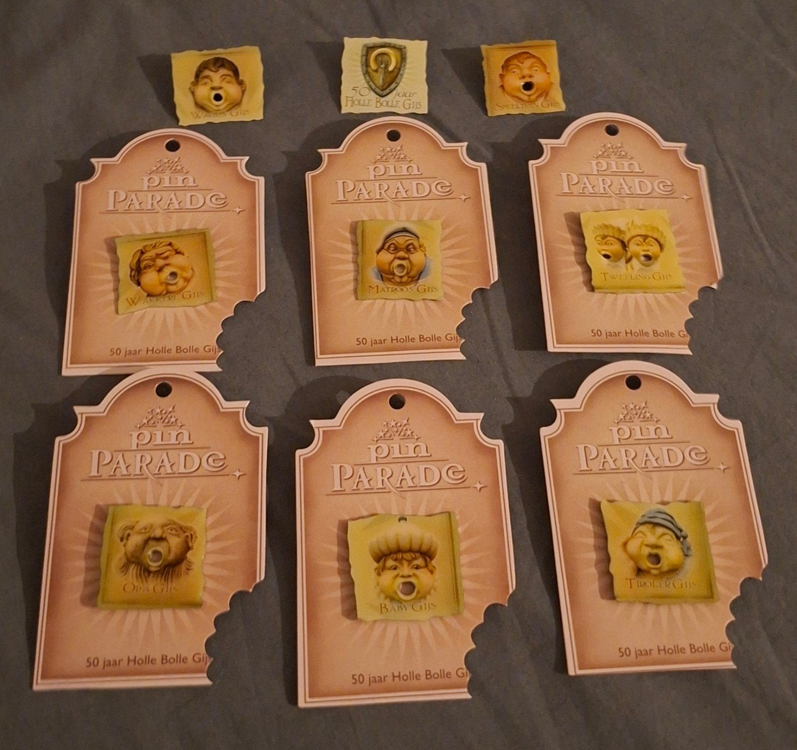 Efteling 50 Jaar Holle Bolle Gijs Pin Set, Ophalen of Verzenden
