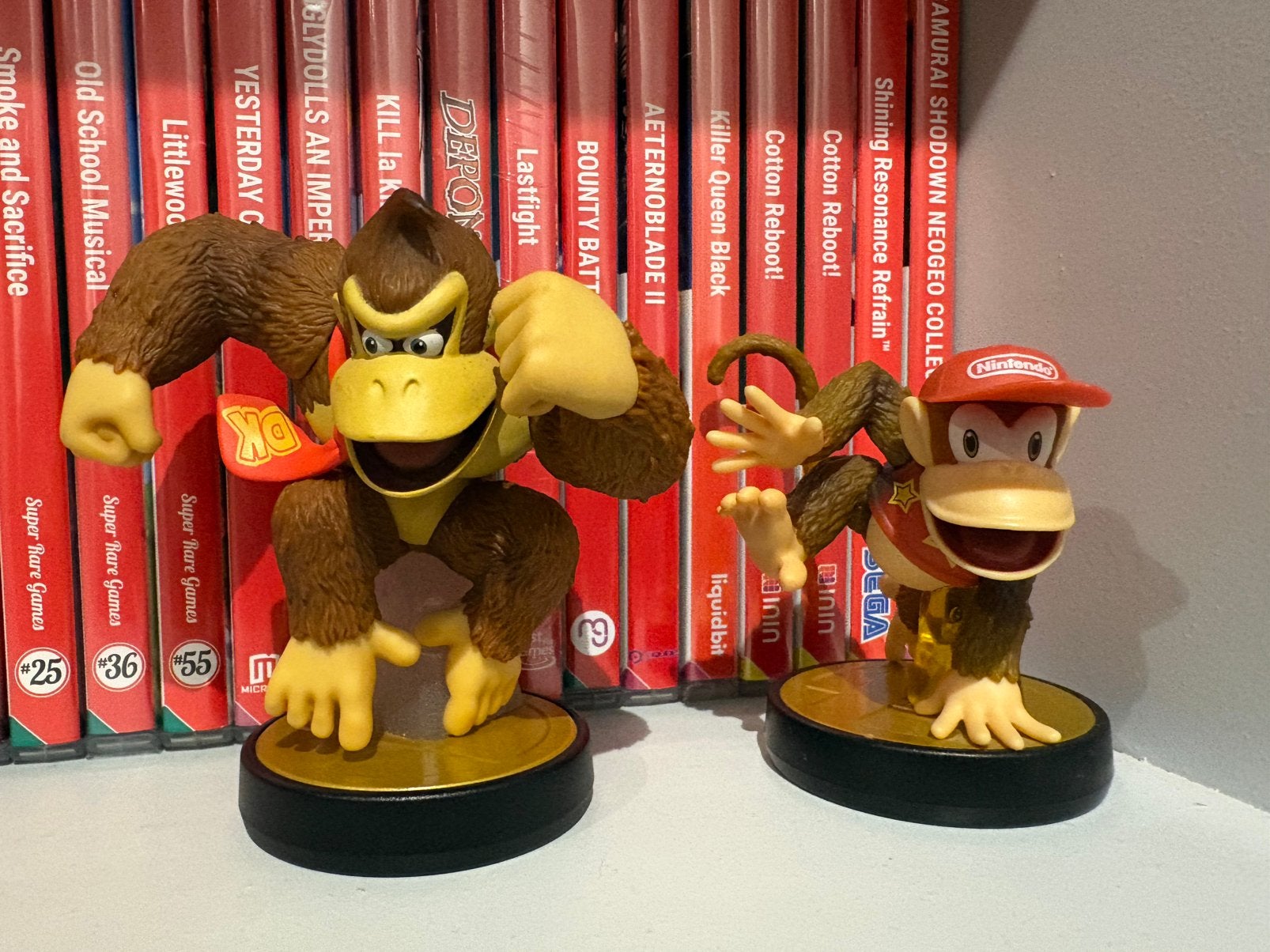 Amiibo Donkey Kong N.4 + Diddy Kong N.14 (Super Smash Bros), Ophalen of Verzenden, Zo goed als nieuw