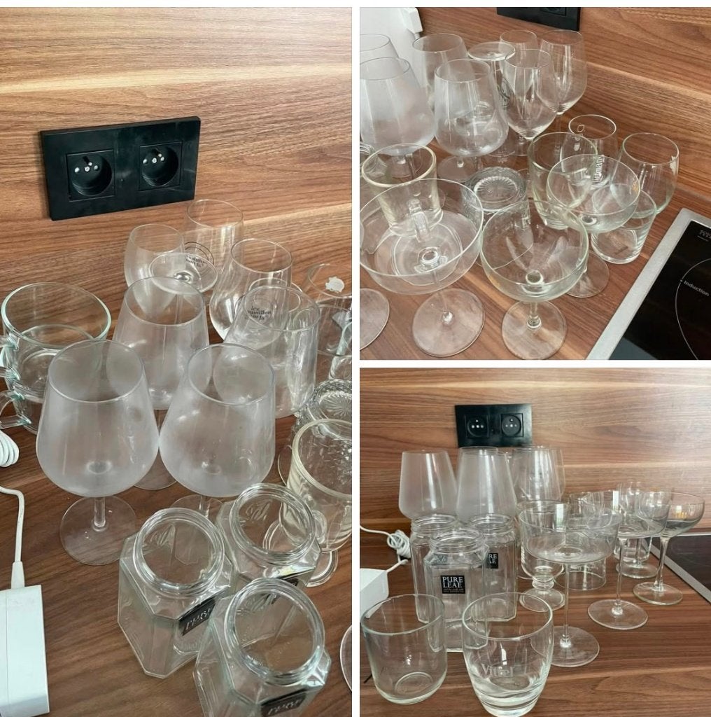 Set van verschillende glazen, Huis en Inrichting, Woonaccessoires | Overige, Ophalen, Zo goed als nieuw, Glas