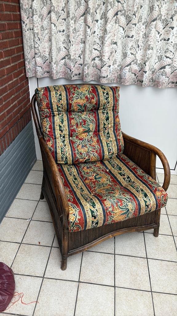 Oude rotan zetel, Huis en Inrichting, Ophalen, Gebruikt