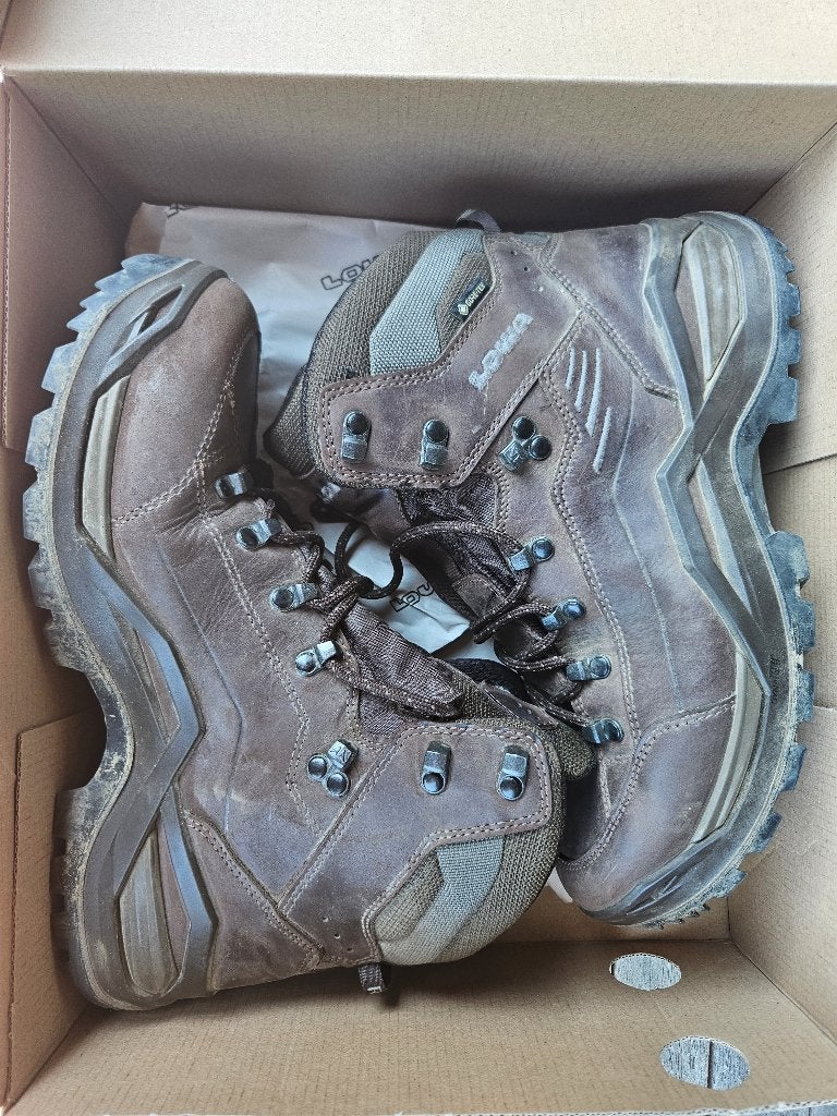 Wandelschoenen LOWA RENEGADE EVO GTX MID maat 41.5, Ophalen, Bruin, Wandelschoenen, LOWA
