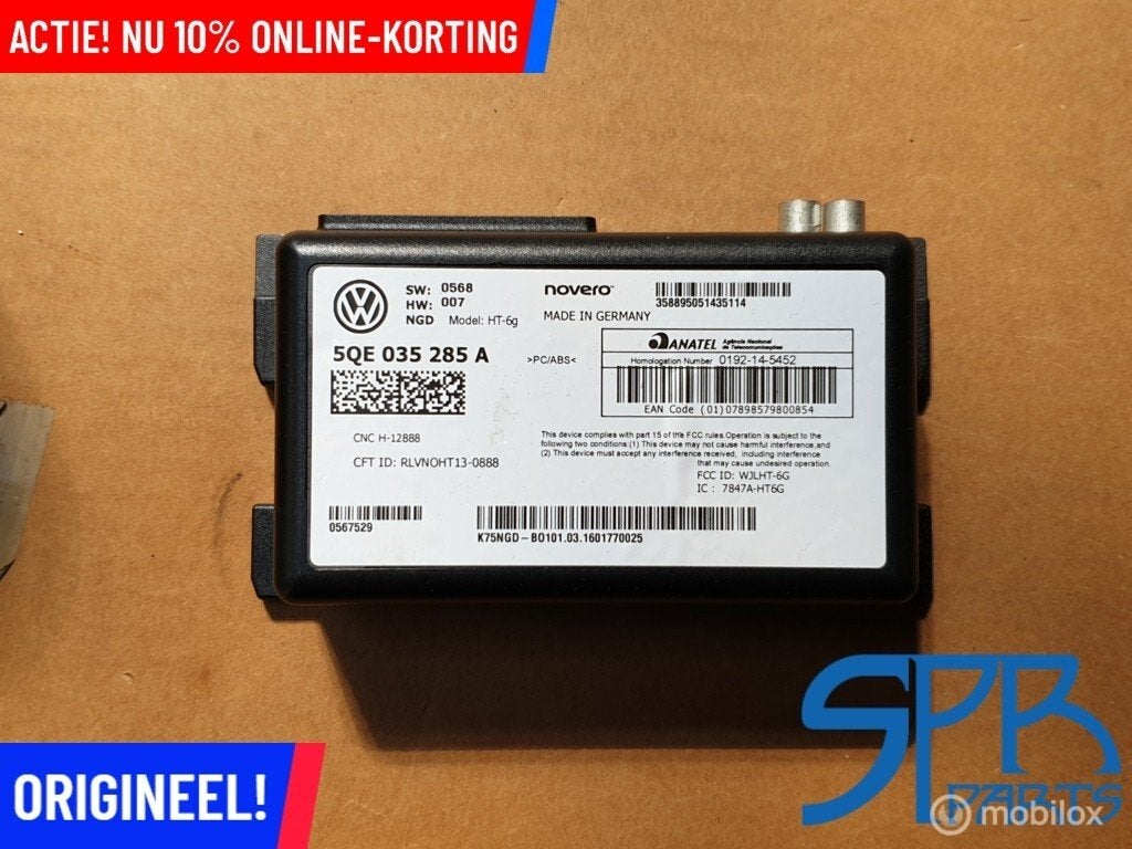 5QE035285A Online Diensten Module Golf 7 VII 7.5 T-Roc A3 8V, Gebruikt, Volkswagen, Ophalen of Verzenden, Volkswagen