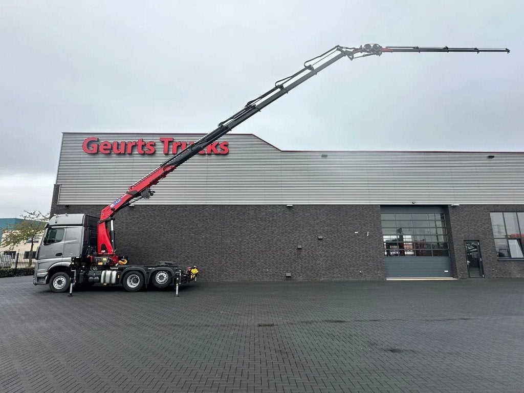 Mercedes-Benz Actros 2553 6X2 TREKKER +HMF 4020 K6 +FJ 600 K, Auto's, Automaat, Mercedes-Benz, Diesel, Zilver of Grijs