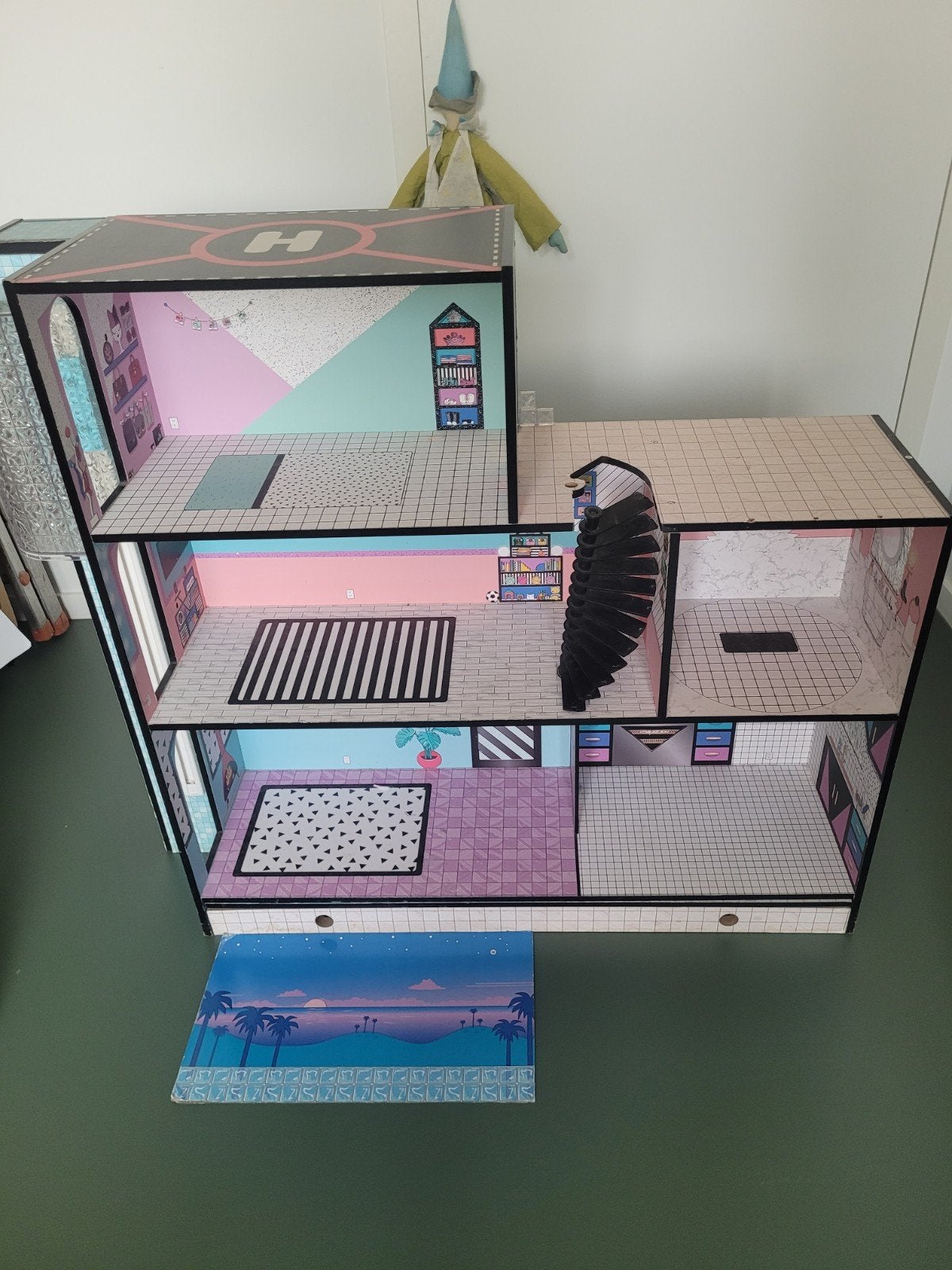 Poppenhuis L.O.L. met popjes, auto,..., Enlèvement, Maison de poupées