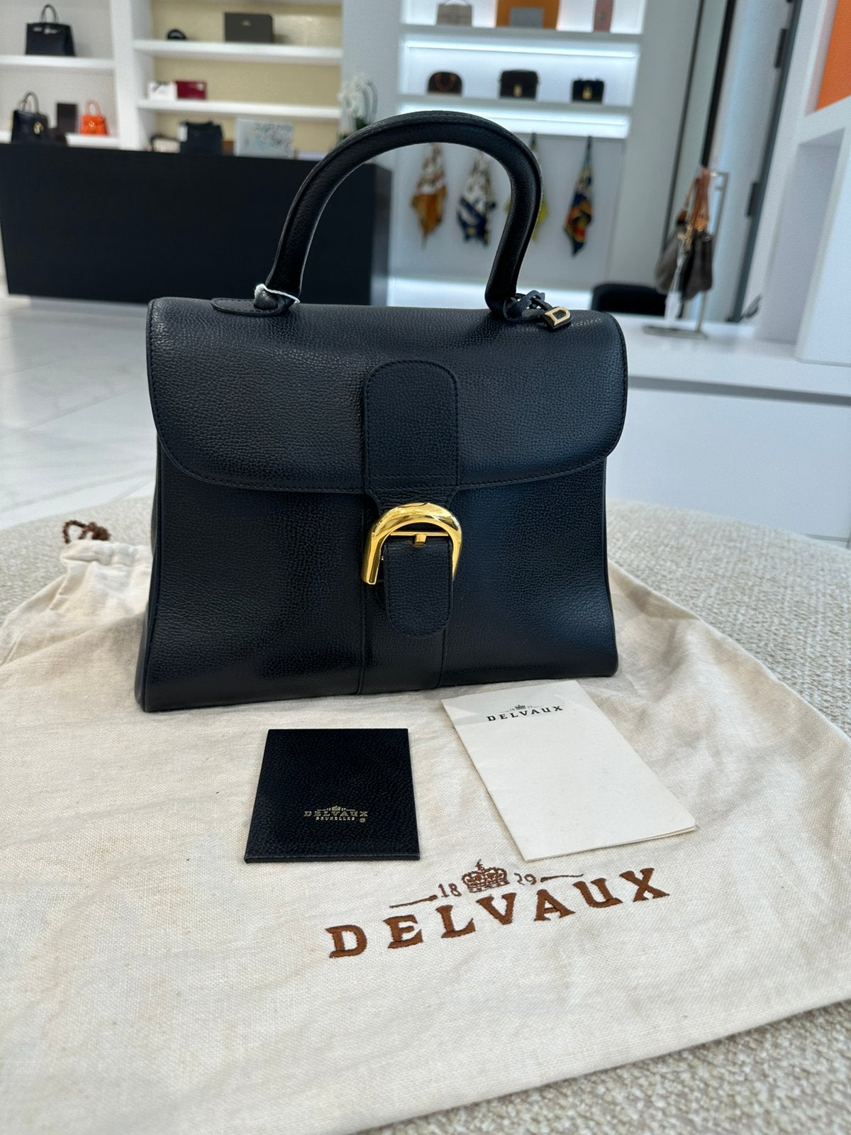 Delvaux Brillant MM Jumping Calf, Ophalen, Zo goed als nieuw