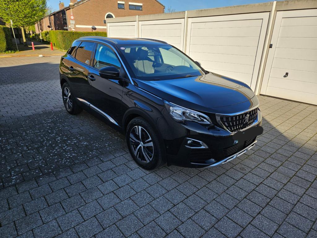 Peugeot 3008 1.2 benzine 130 pk Airco 109.dkm bj 2017 E6b, Auto's, Peugeot, 4 cilinders, Lane Keeping Assist, Leder en Stof, Zwart
