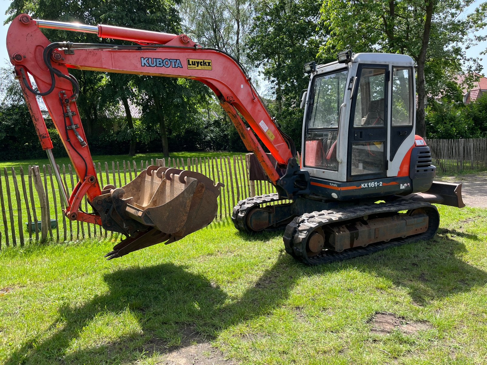 Kubota kx161-2 5tons graafmachine met 3 bakken, Zakelijke goederen, Ophalen of Verzenden, Graafmachine
