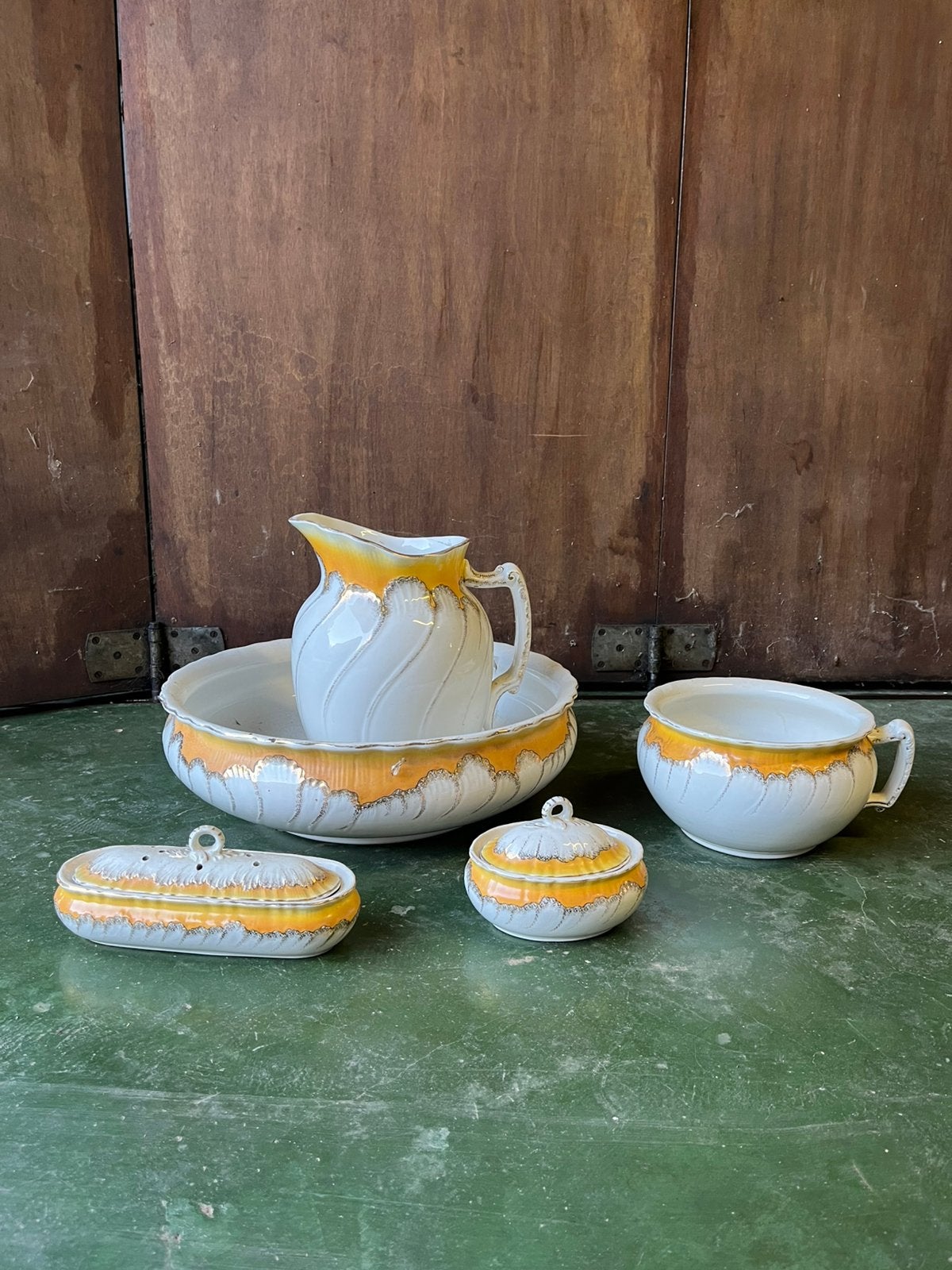 Lampetstel (set de toilette) - Antique, Antiquités & Art, Enlèvement ou Envoi