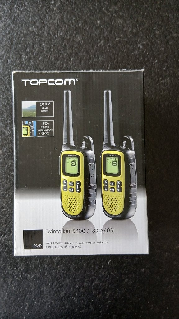 TopCom walkie talkies, Telecommunicatie, 5 tot 15 km, Ophalen of Verzenden, Zo goed als nieuw, Portofoon of Walkie-talkie