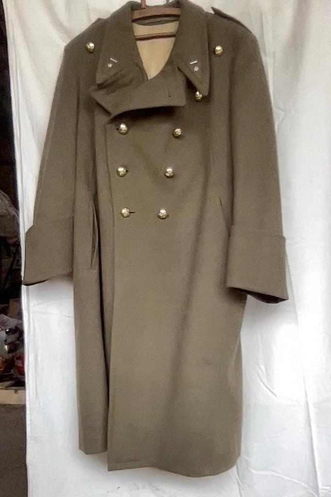 Vintage Belgische militaire jas in wol (M) Adjudant 1964, Ophalen, Landmacht, Kleding of Schoenen