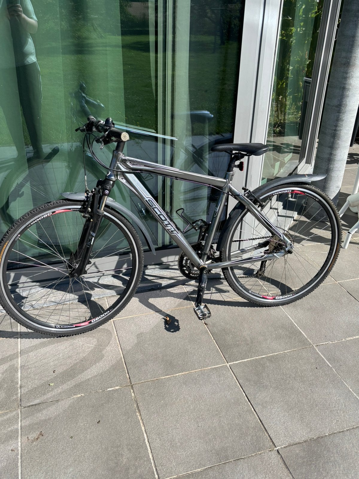 Scott Sportster Crosshybride / Herenfiets – Topstaat!, Ophalen, Vering, Zo goed als nieuw, Schijfrem