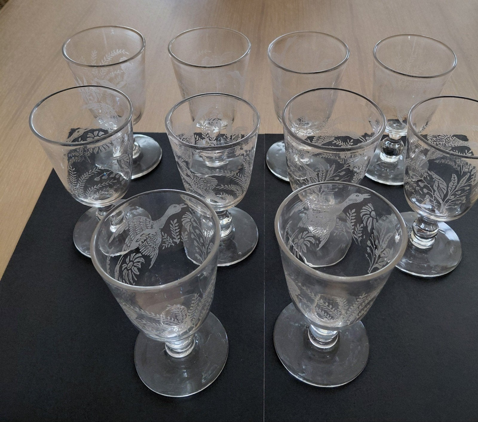 antieke glazen., Enlèvement