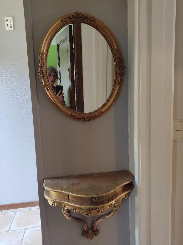 Console avec miroir, Antiquités & Art, Enlèvement