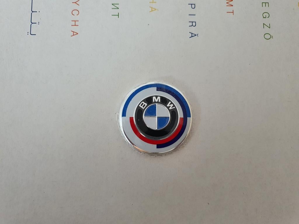 Bmw 50 jaar editie stuur logo diameter 47 mm, Auto-onderdelen, Ophalen of Verzenden, Nieuw, BMW