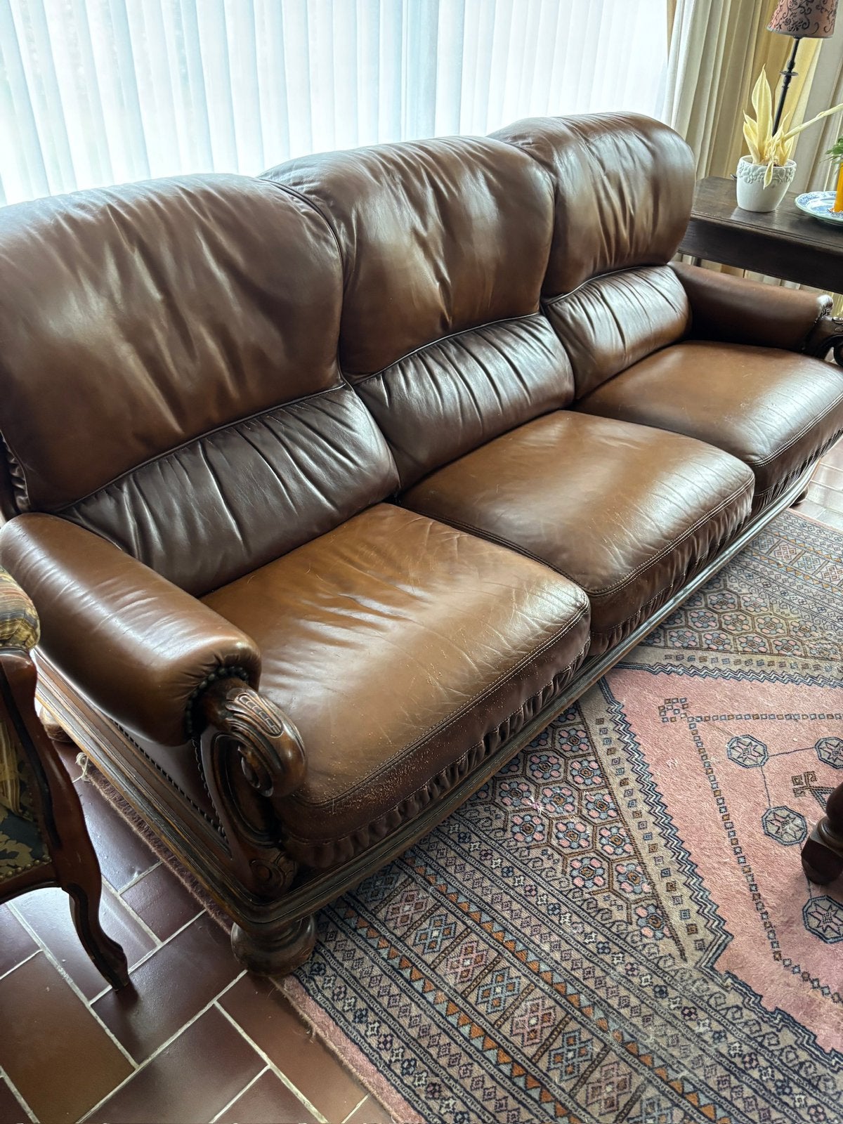 Lederen salon, Ophalen, Gebruikt, Leer