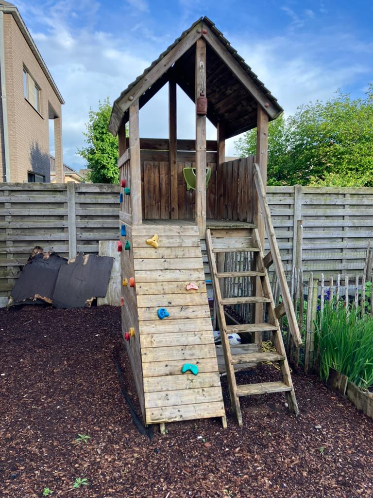 Houten speelhuis, Kinderen en Baby's, Ophalen, Gebruikt, Hout