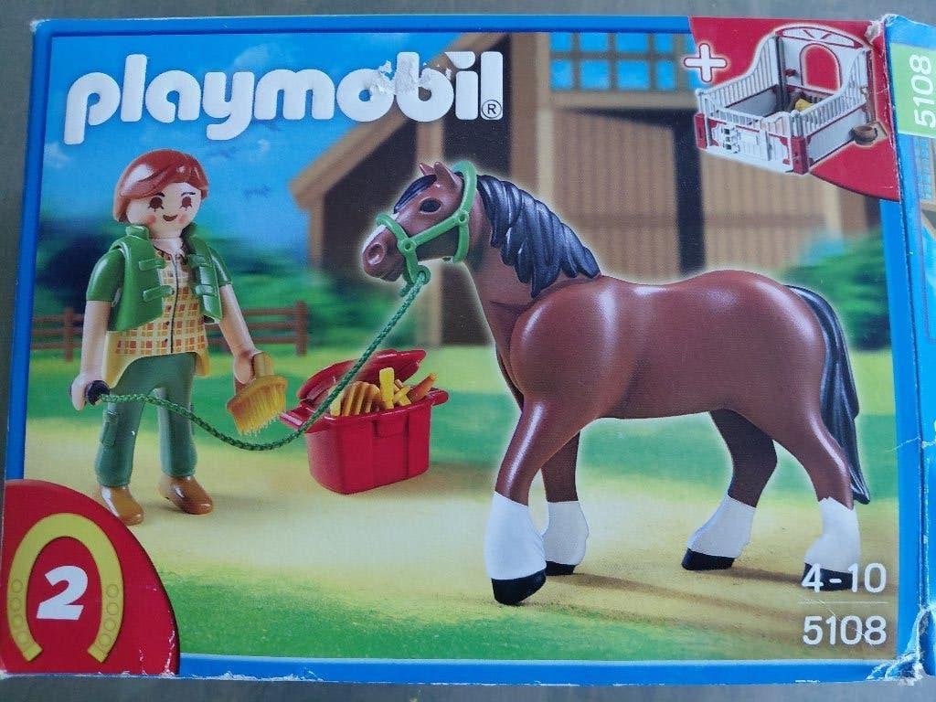 Playmobil 5108 Shire Met Paardenbox, Comme neuf, Autres types, Country, Kit complet