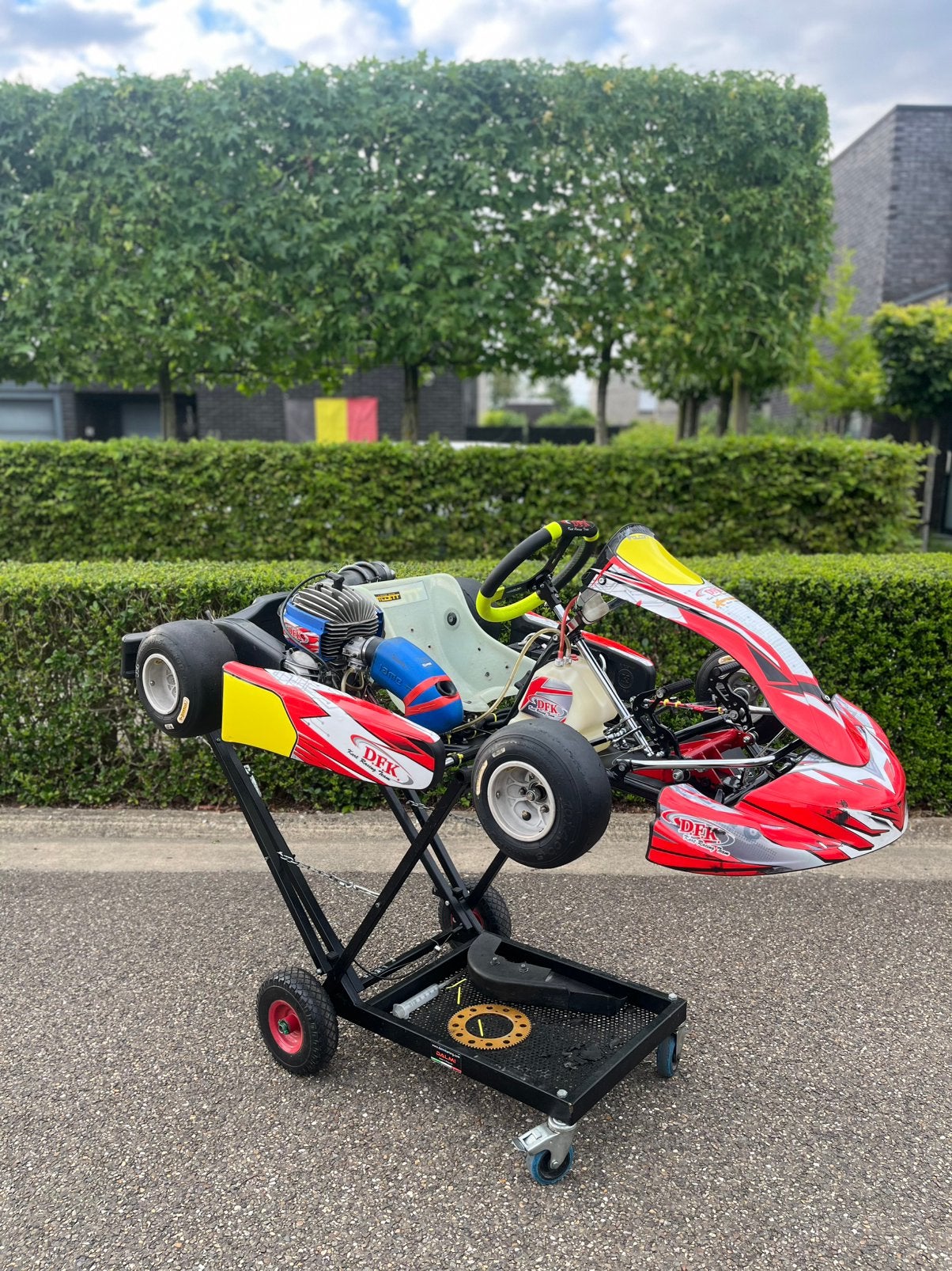 Falcon mini met iame 60cc, Sport en Fitness, Karting, Ophalen, Gebruikt, Kart