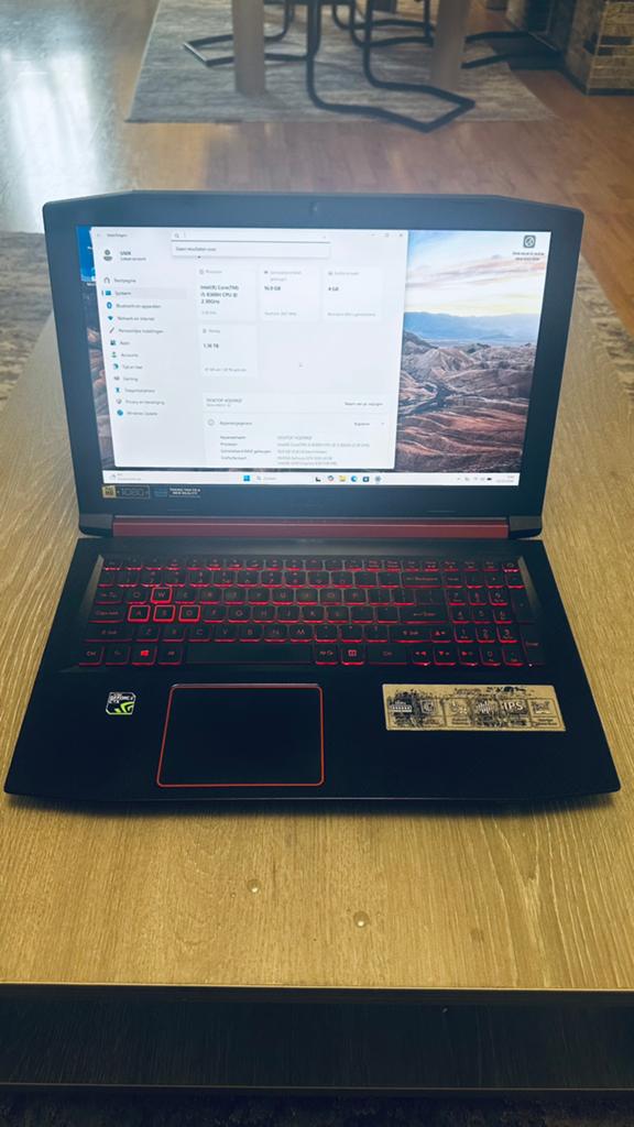 Acer Nitro 5 AN515- gaming laptop, Computers en Software, Windows Laptops, Gebruikt, 15 inch, HDD, SSD, 2 tot 3 Ghz, 16 GB, Qwerty