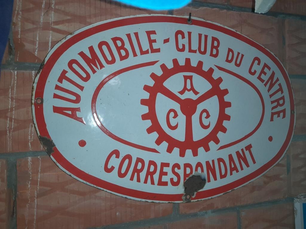 Enseigne émaillée Automobil, Collections, Enlèvement ou Envoi