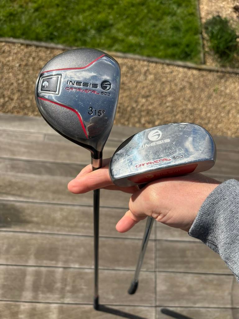 Bois 3 + Putter Inesis., Sport en Fitness, Ophalen, Zo goed als nieuw, Set