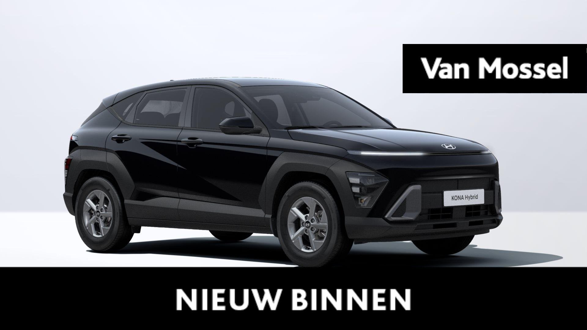 Hyundai Kona 1.6 GDi Hybrid Techno 6-DCT, Auto's, Hyundai, Dealer onderhouden, Stof, Gebruikt, Zwart