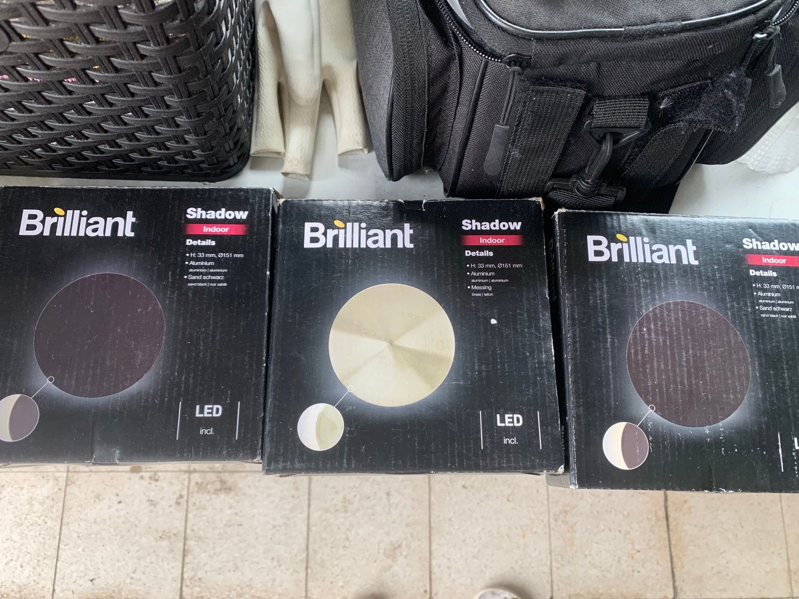 3 x muurlichten nieuw, Ophalen, Nieuw