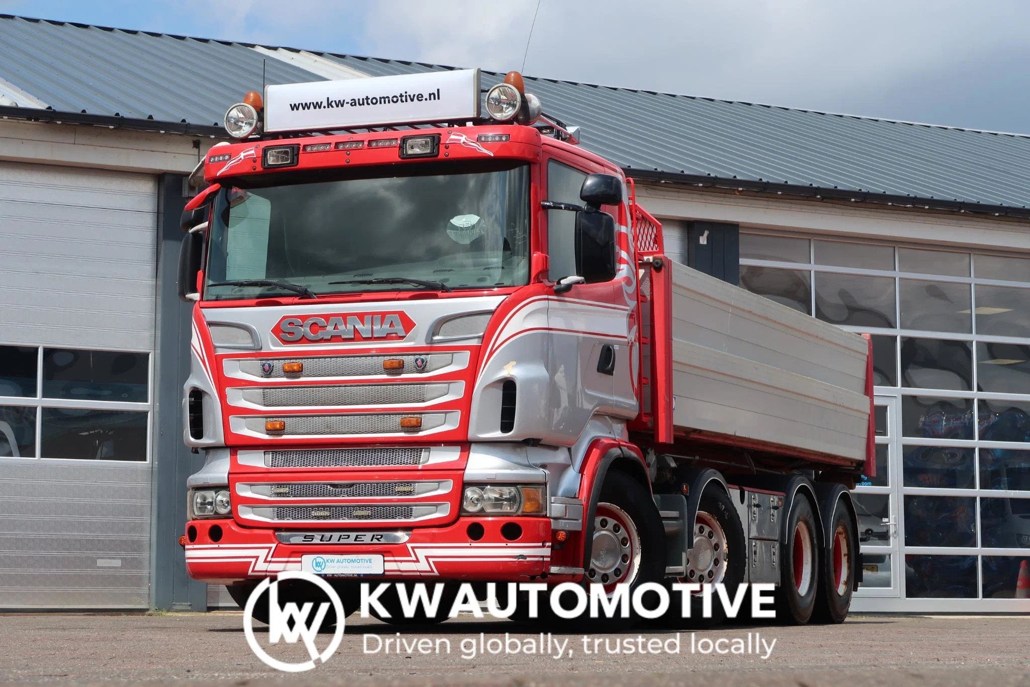 Scania R500 V8 8X4/ FULL AIR/ 3 WAY CABLE SYSTEM/ CONTAINER/, Autos, Camions, Achat, Euro 6, 500 ch, Diesel