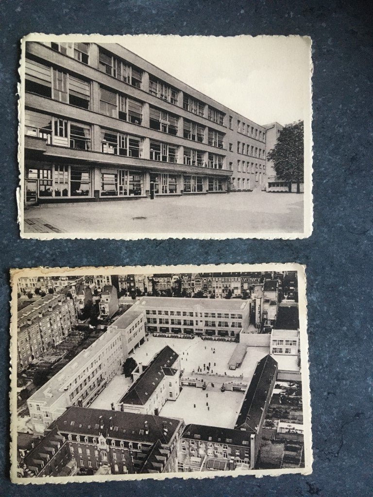 2 cartes  : asile royal pour sourds-muets de Bruxelles, Enlèvement ou Envoi, Bruxelles (Capitale)