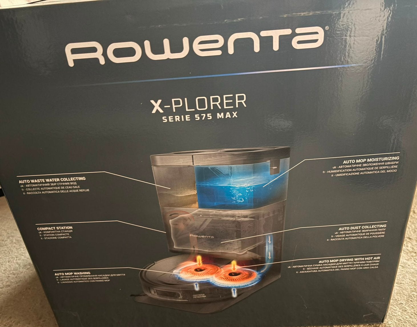 Rowenta X-Plorer Serie 575 Max – NIEUW & ONGEOPEND, Ophalen, Zo goed als nieuw, Robotstofzuiger, Rowenta
