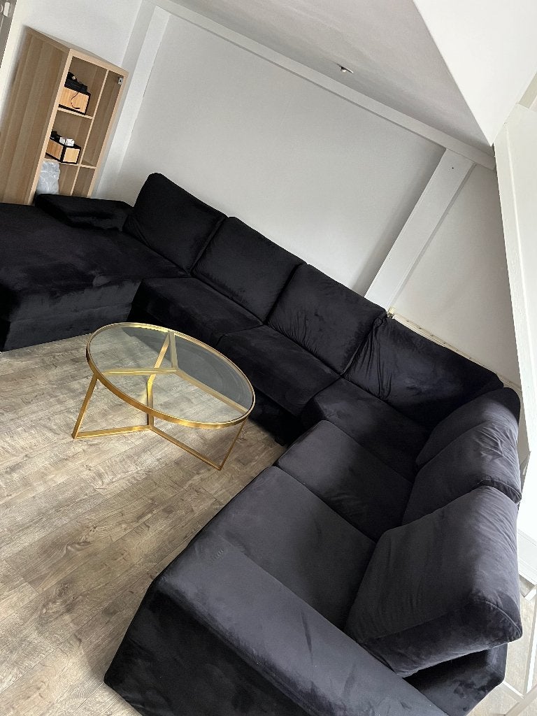 Canapé en U, 7 places, Maison & Meubles, Canapés | Salons, 250 à 300 cm, Banc d'angle, Utilisé, Tissus