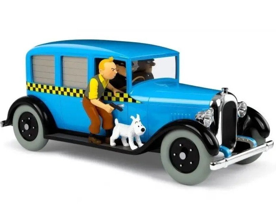 Tintin - Taxi Tintin en Amérique 1:12 - Moulinsart 44503, Collections, Enlèvement ou Envoi, Tintin, Neuf, Statue ou Figurine